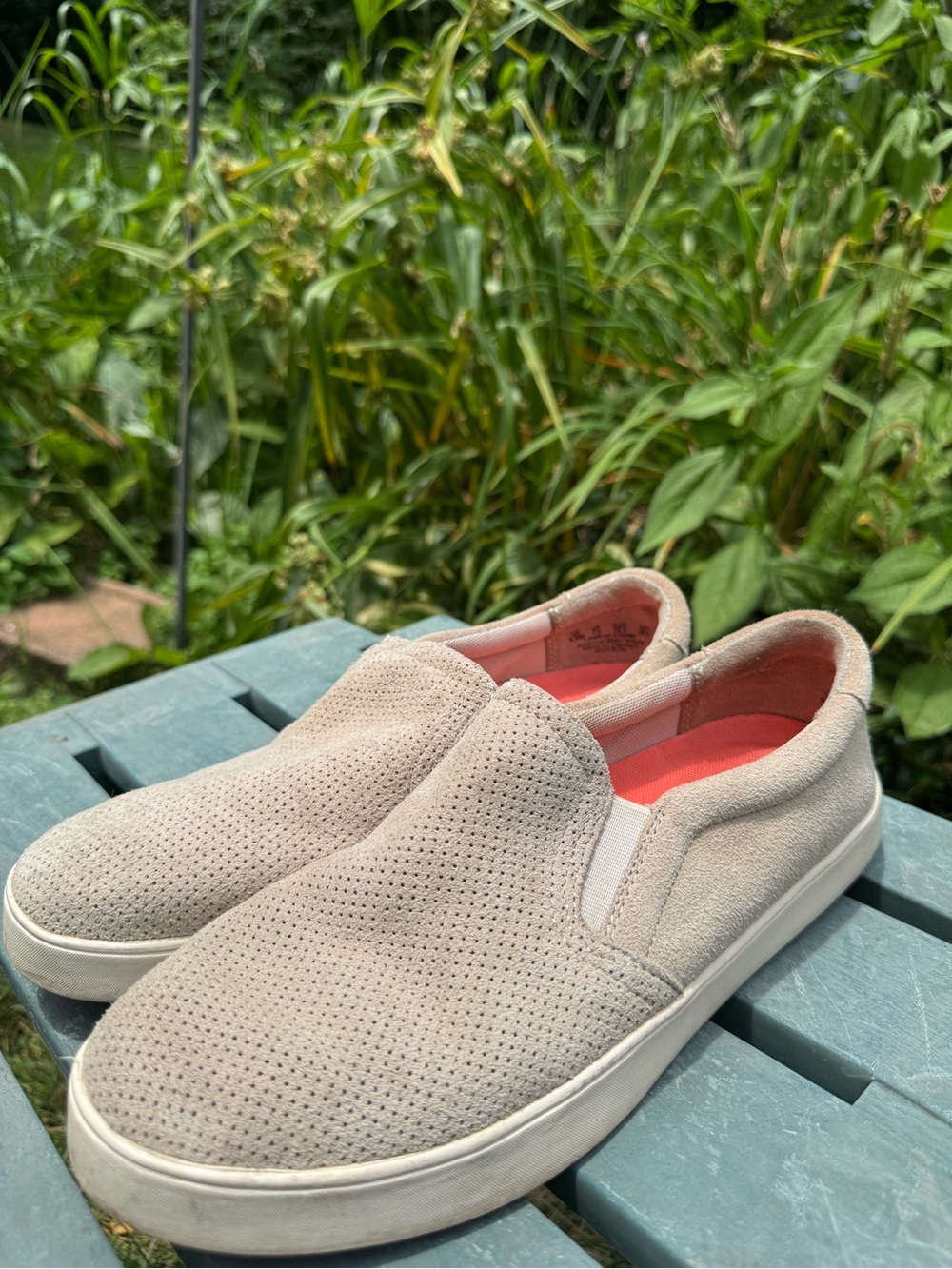 Dr.Scholl’s Light Beige Soft Slip-On Flat Shoes